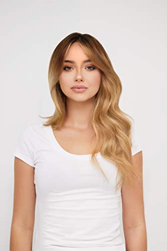 #23 - ROOTED Medium Golden Blonde/Golden Lightest Blonde