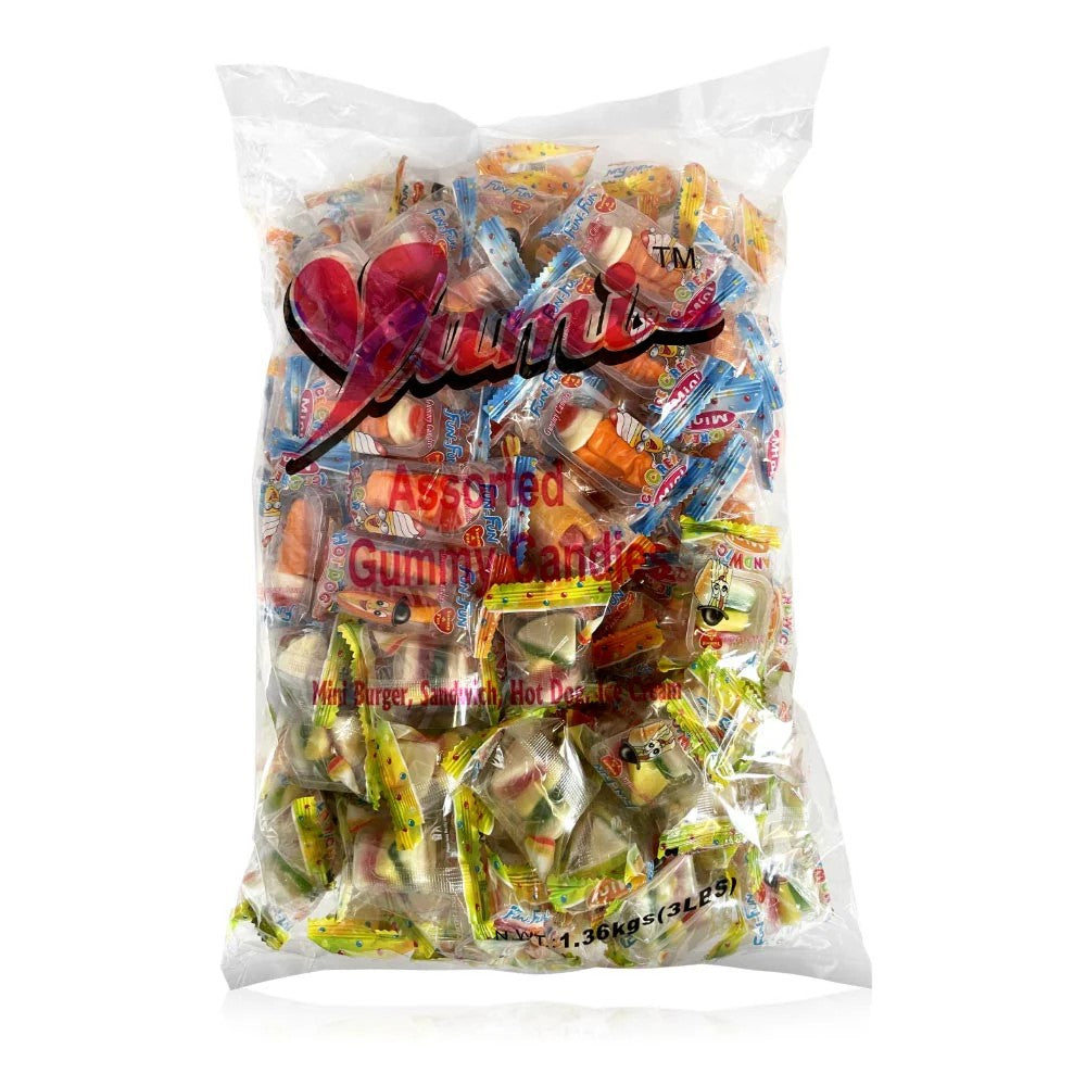 Fun Factory Assorted Gummy Candy Mix - 3lb Bulk Bag | Party Favors, Movie Night Snacks & Office Treats