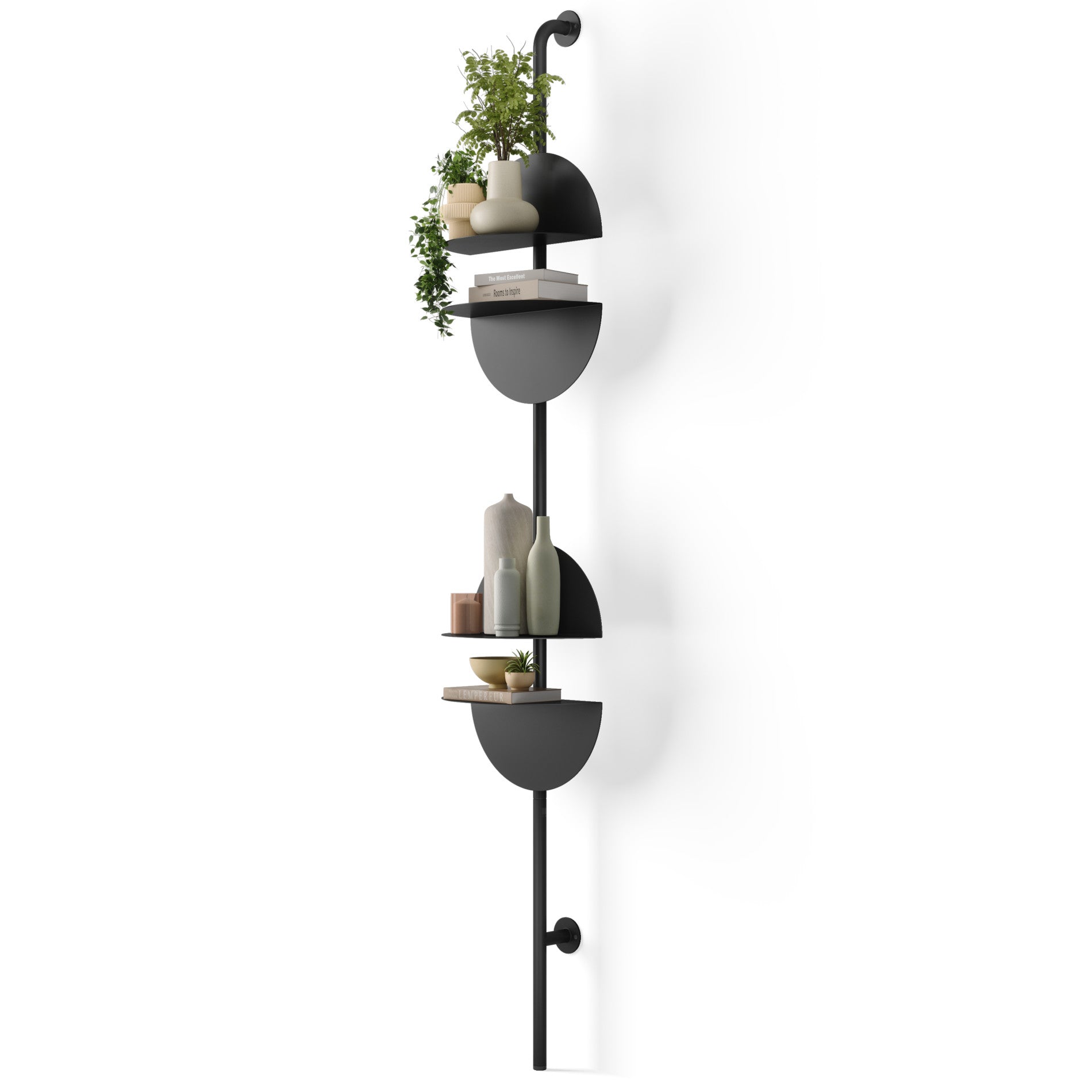 Adjustable Standing Shelf - Sturdy & Space-Saving Storage Organizer for Home Office, Kitchen, or Bathroom | Perfect for Books, Plants & Decor Items