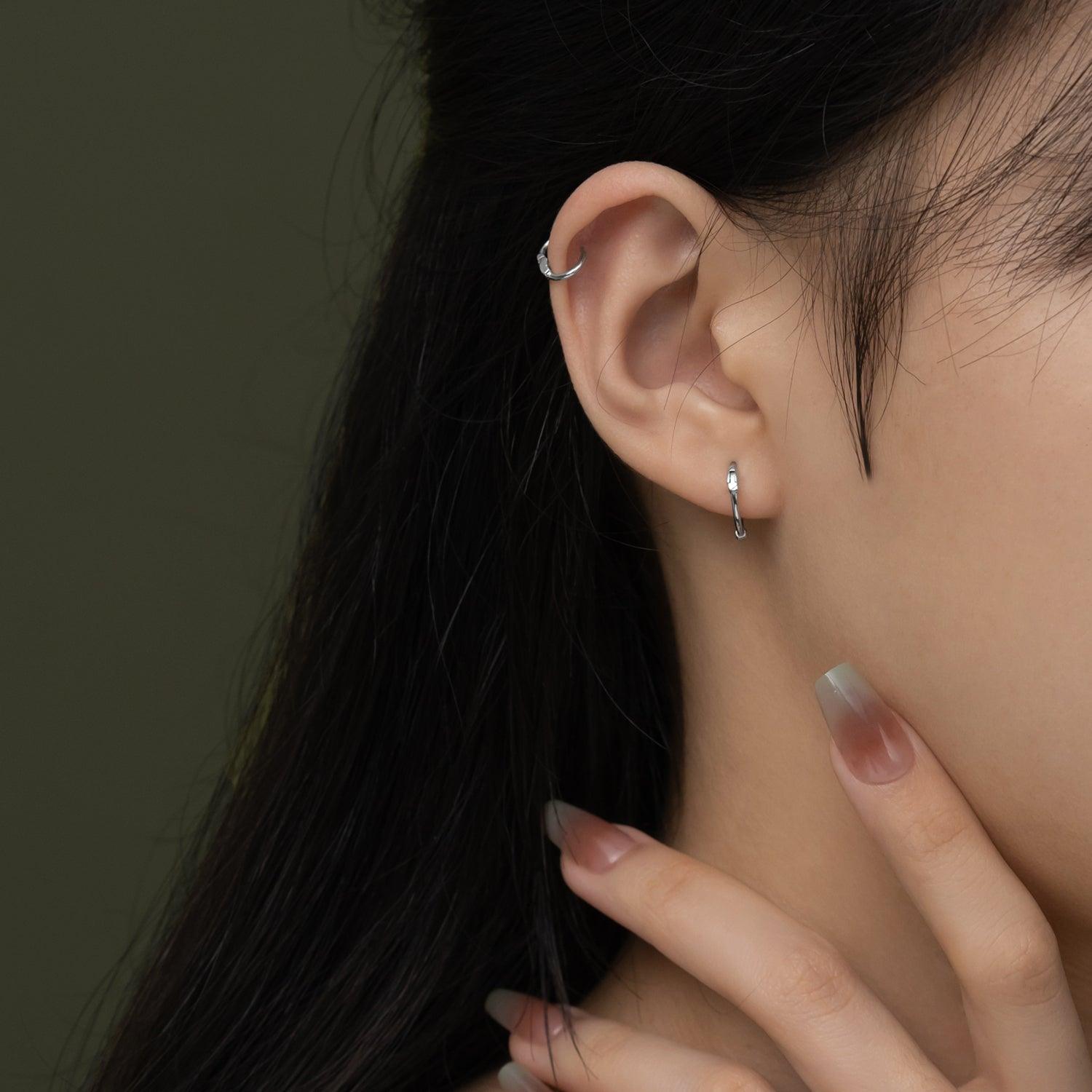 Trendy Easy Huggie Hoop Earrings for Women - 14K Gold Plated Small Hoops - Perfect for Everyday Wear, Work & Date Night