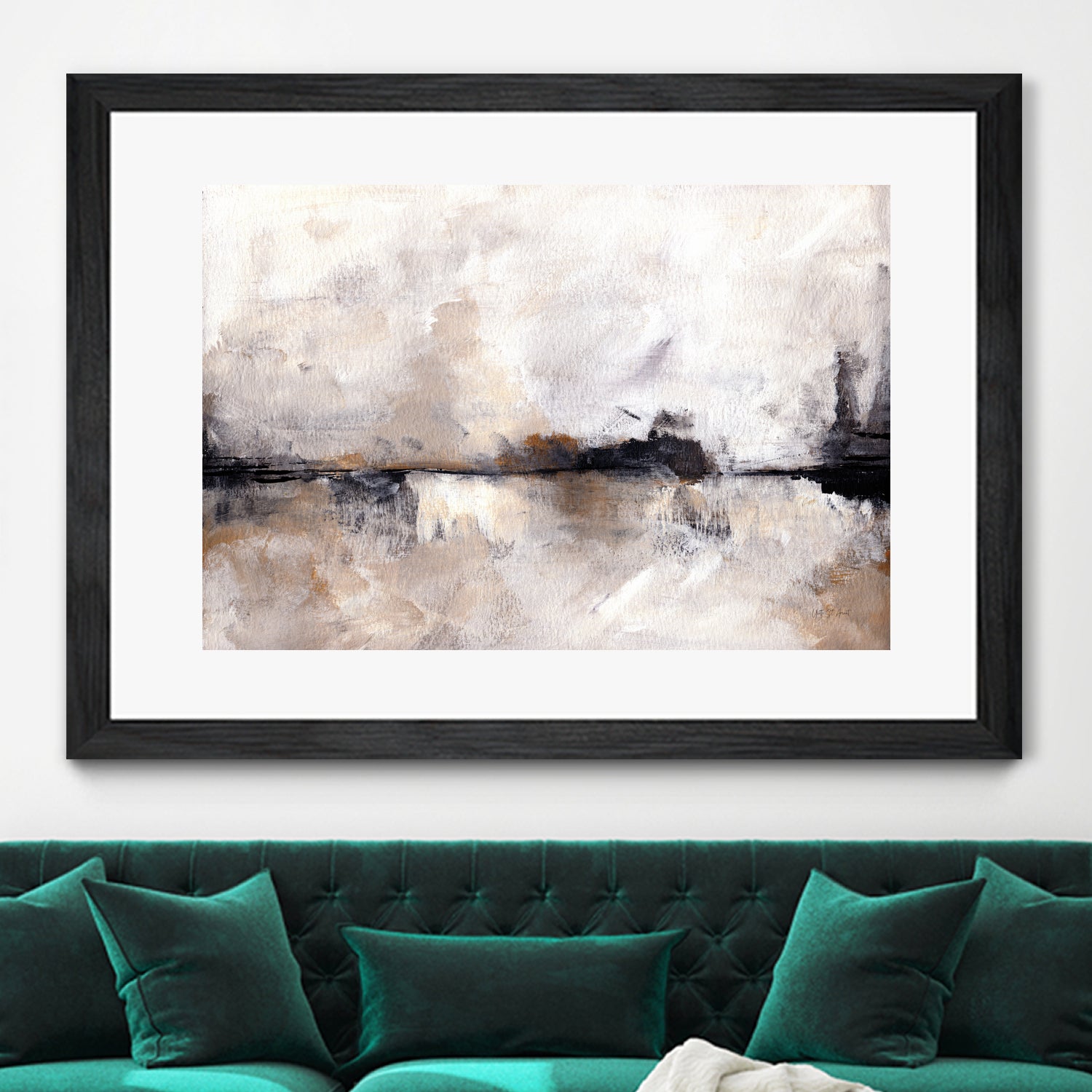 Abstract Landscape Wall Art - Modern Canvas Painting for Home & Office Decor - Perfect for Living Room, Bedroom, or Office Space
