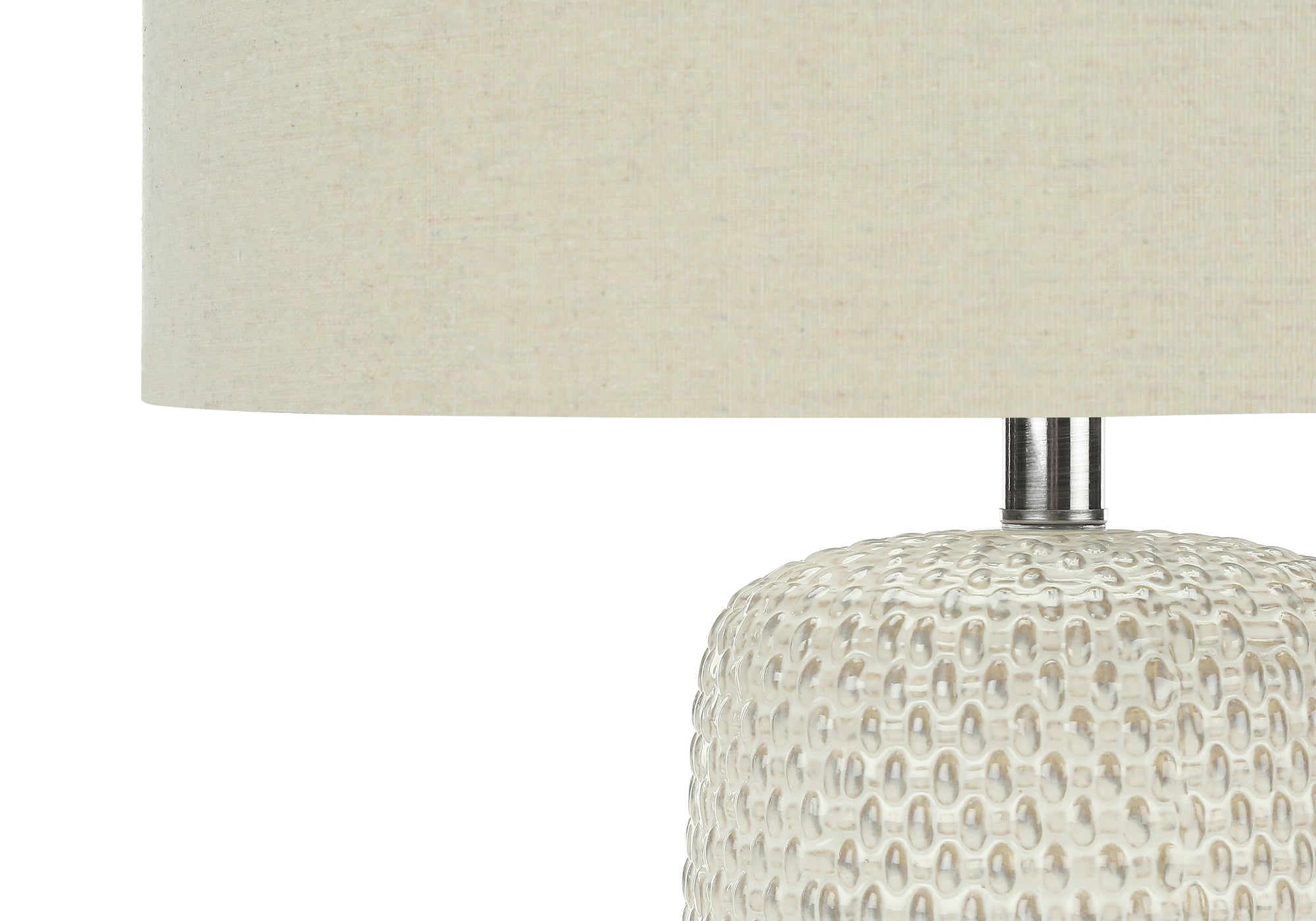 CremeGlow Modern Table Lamp - 31 Inch Height Contemporary Lighting for Bedroom, Living Room & Office Decor