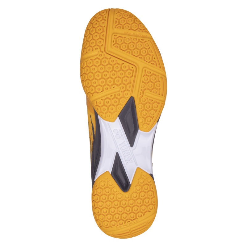 Yonex Power Cushion Cascade Drive Unisex Badminton Shoes - Lightweight Comfort & Shock Absorption for Indoor Court Sports (Yellow/Graphite) - Perfect for Badminton, Squash & Indoor Tennis Players
