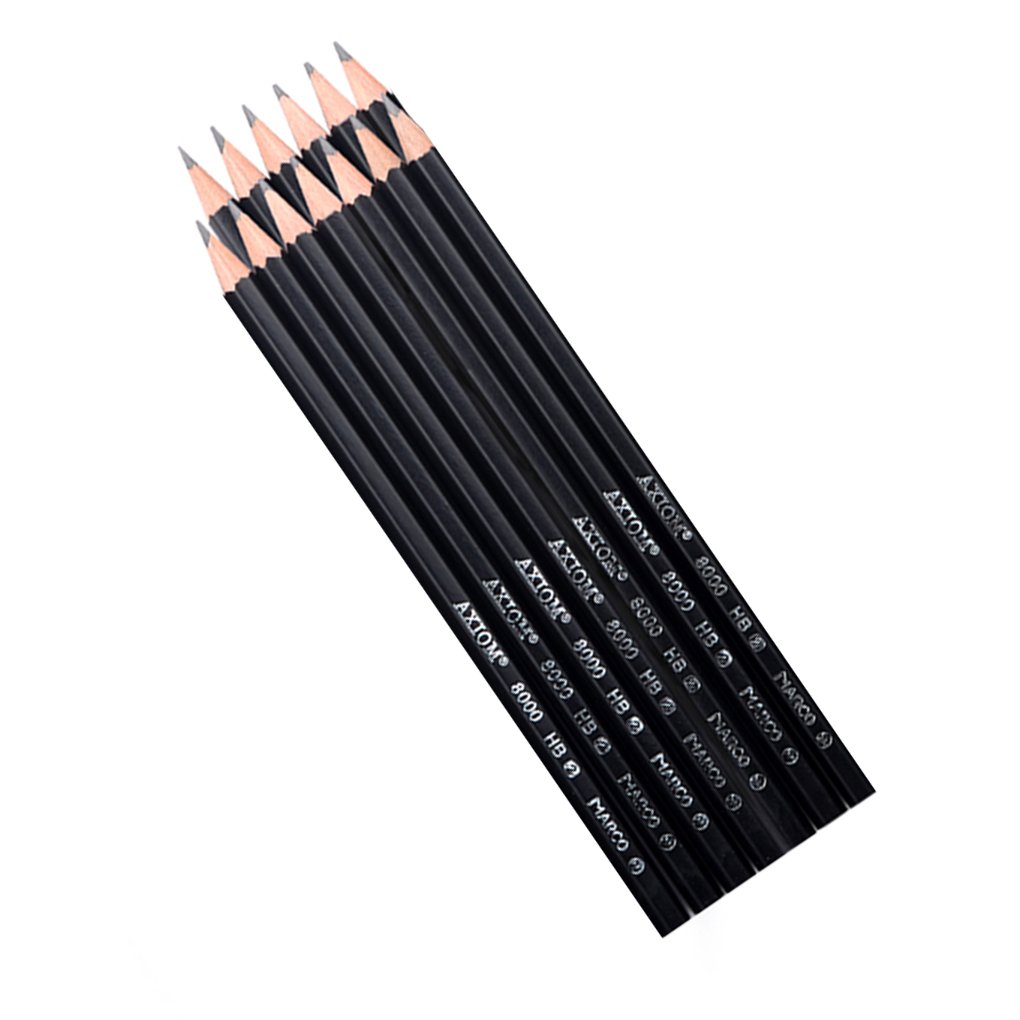 BXT 12-Pack Professional HB Drawing Pencils for Artists - Premium Wood Sketch Pencils Set for Sketching, Shading & Art Projects - Perfect for Beginners, Students & Professional Artists