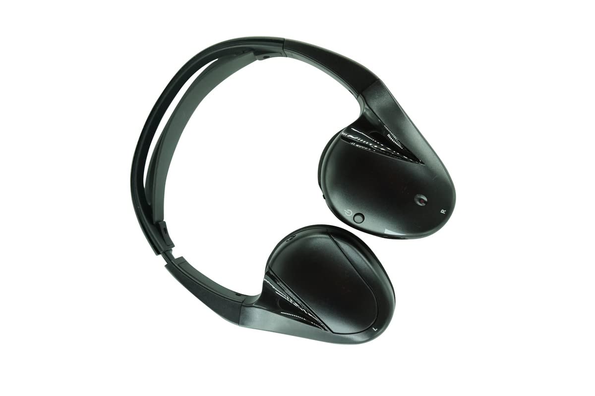 Wireless IR Headphones for Cadillac XT5 CTS SRX - 2 Channel Rear Seat Headrest DVD Entertainment System - Perfect for Road Trips & Family Travel Entertainment