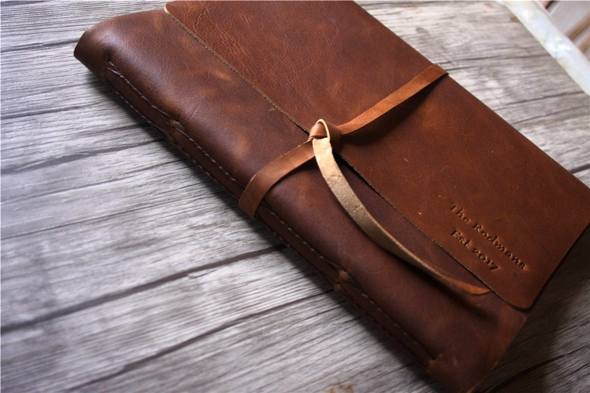 Personalized Leather Grandmother Memory Book - Custom Photo Album for Cherished Family Moments | Perfect Gift for Grandparents Day, Birthdays & Family Reunions