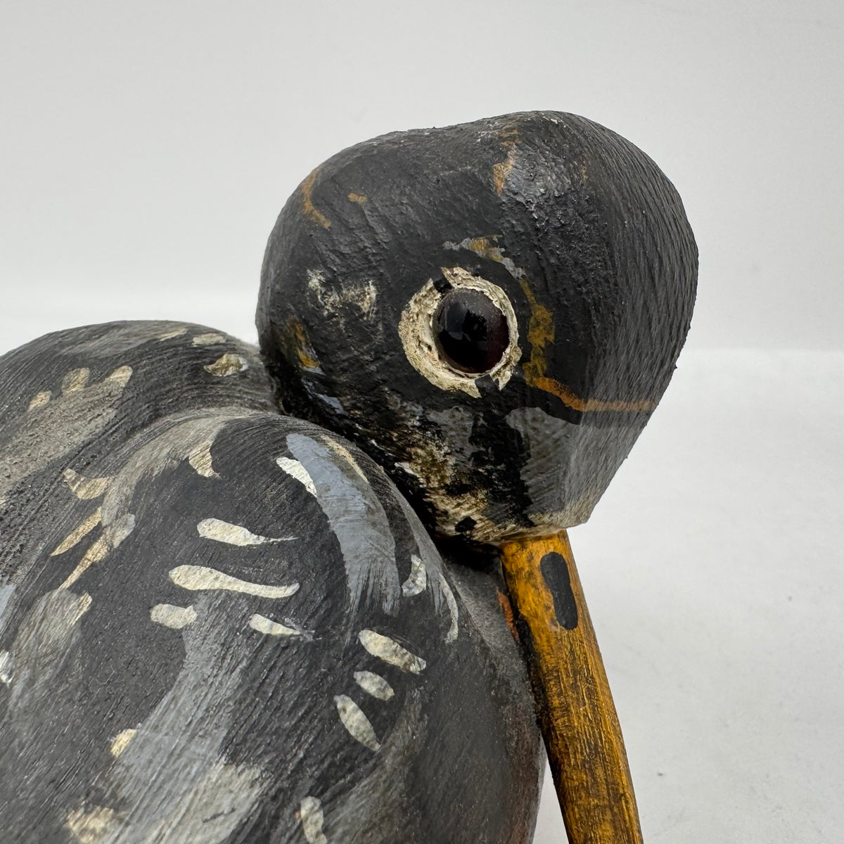 Handcrafted Wooden Woodcock Sculpture - Signed Artisan Decorative Bird Figurine for Home, Office & Garden Decor