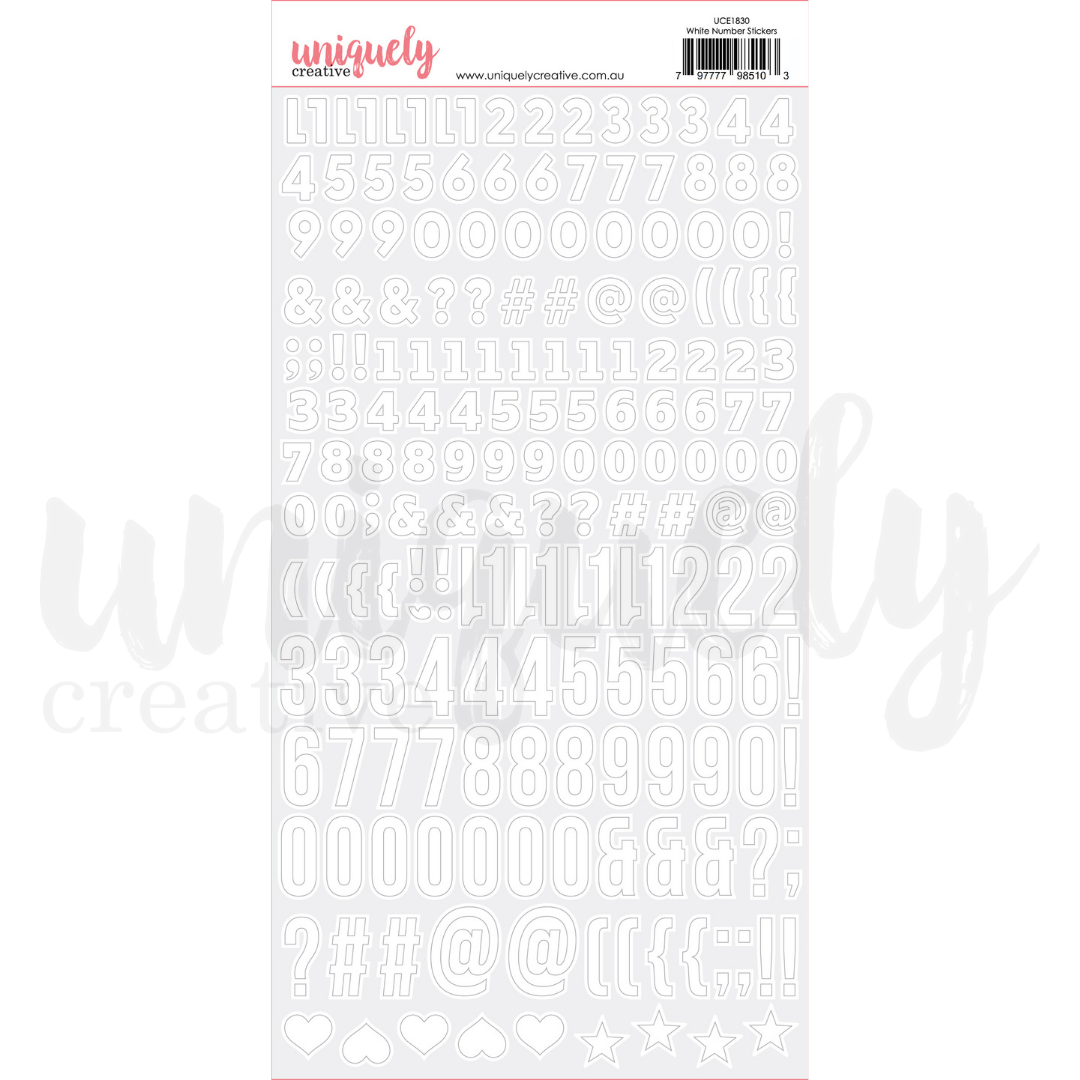 White Number Stickers - Self-Adhesive Vinyl Labels for Organizing, Sorting & Inventory - Perfect for Storage Bins, Files, and Classroom Supplies