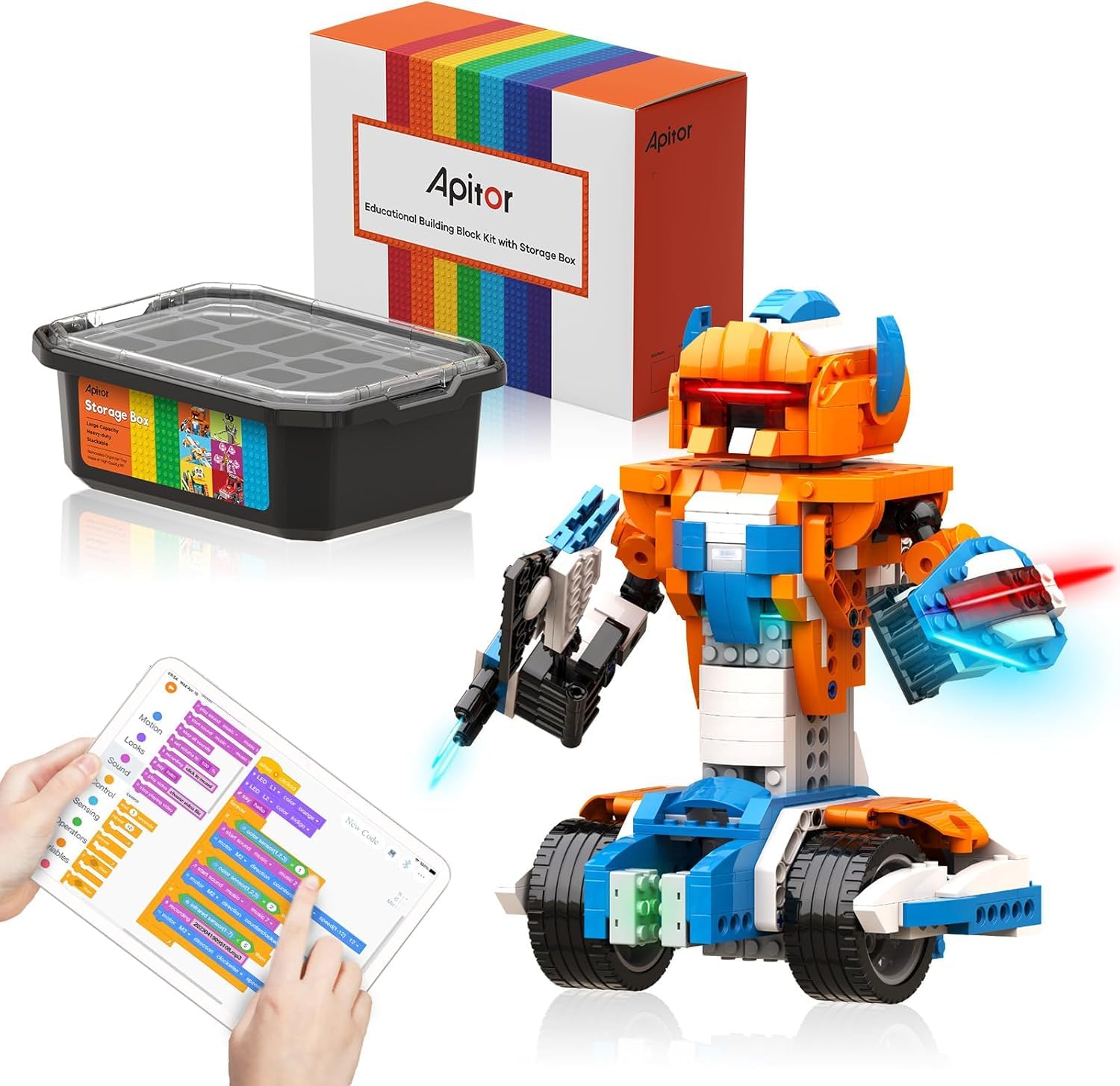 STEM Robotics Kit for Kids Ages 8-12 | Educational Science Toy with App Control, Coding Robot & Storage Box | Perfect for STEM Learning, School Projects & Birthday Gifts