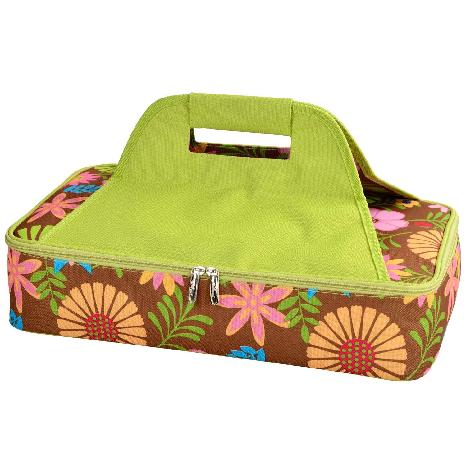 Floral Insulated Food Carrier - Thermal Picnic Bag for Cakes, Pies & Hot Meals | Perfect for Outdoor Dining, Beach Trips & Potluck Parties