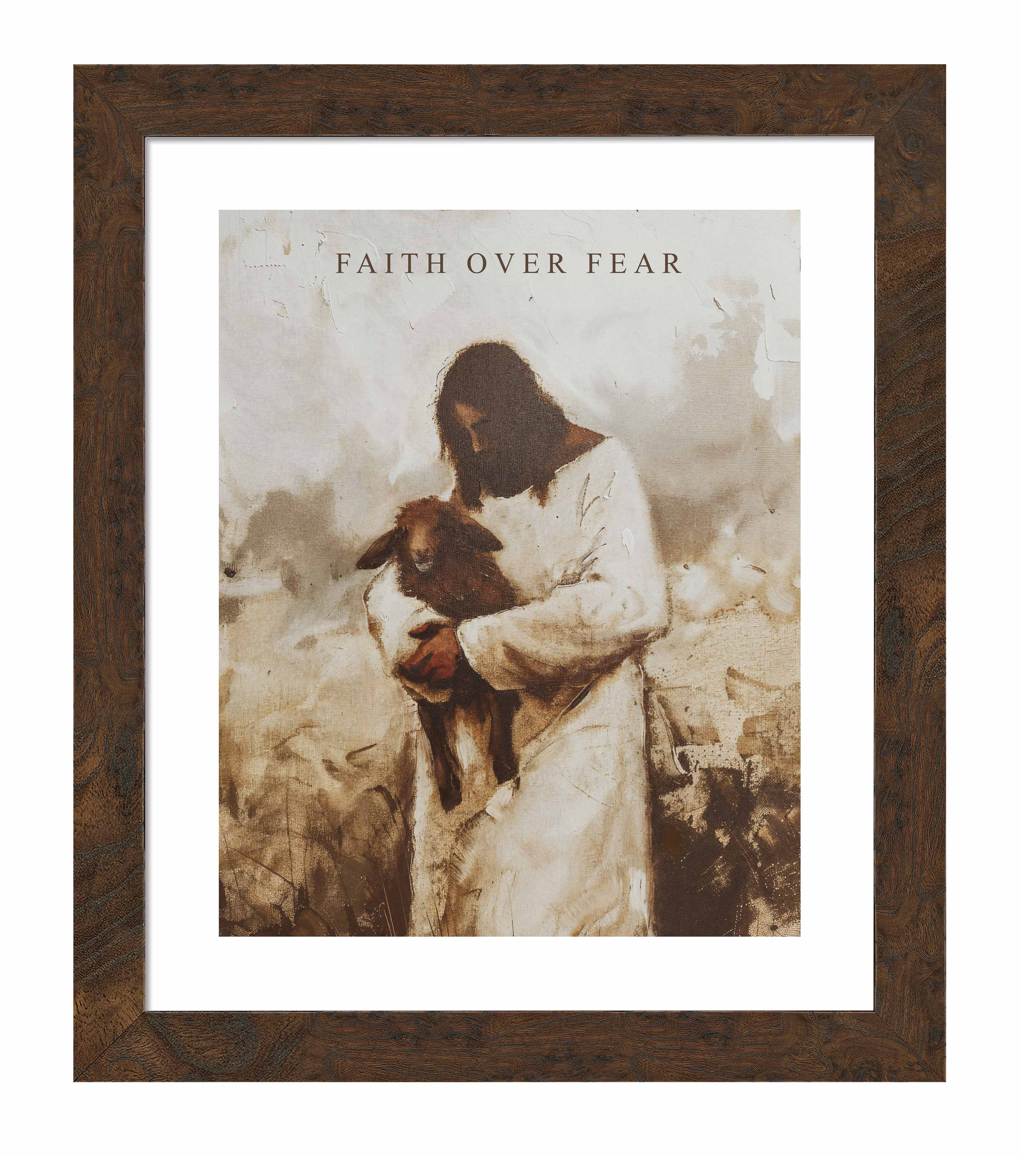Faith Over Fear Inspirational Art Prints - Motivational Wall Decor for Home, Office & Gifts