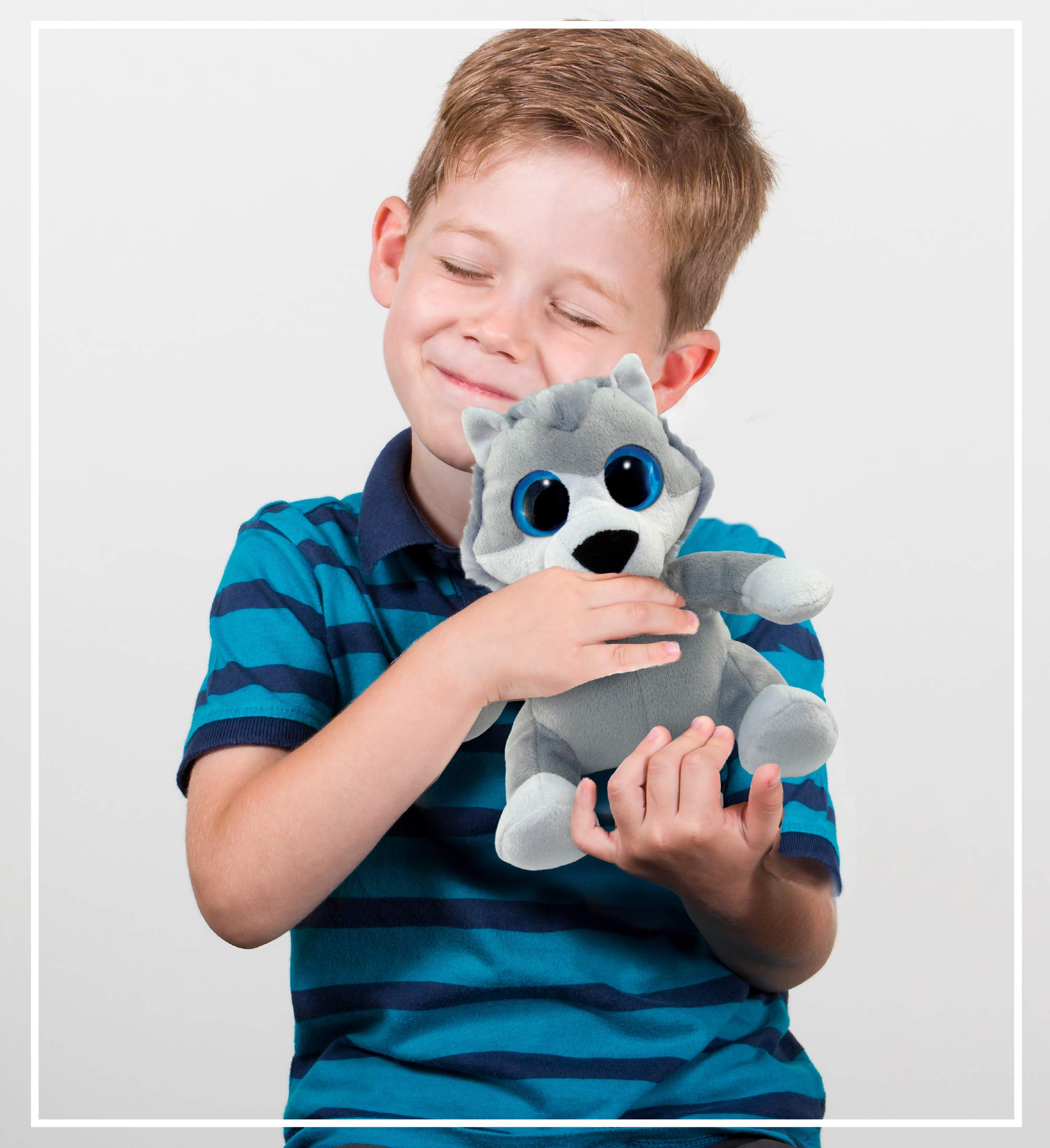 DolliBu Plush Big Eye Moose Stuffed Animal - 6
