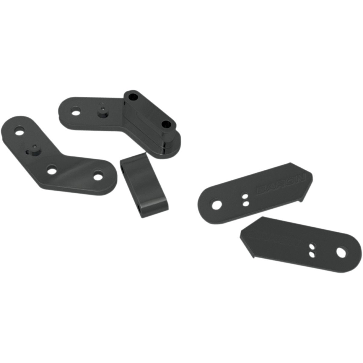 Baron Custom Accessories BA-7040-00 Passenger Floorboard Brackets for Harley Davidson - Perfect for Long Rides & Comfort Upgrades