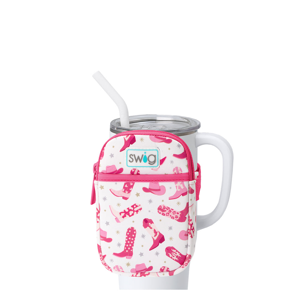 Let's Go Girls Mega Mug Pouch - Large Insulated Tote Bag for Coffee Cups & Water Bottles - Perfect for Travel, Work, Gym & Outdoor Activities