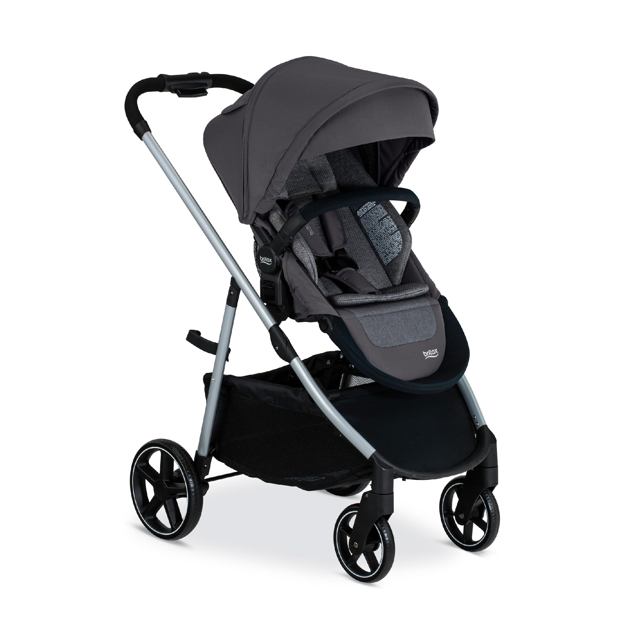 Britax Grove™ Modular Stroller - Lightweight Travel Stroller with CozyFit™ Insert & Bumper Bar | 6 Riding Modes | SafeWash Fabric | Pindot Stone | Perfect for City Walks, Shopping & Family Outings