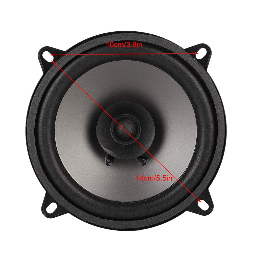 Terisass 5 Inch Car Coaxial Speakers 12V Universal 400W Loudspeaker Set, High-Quality Door Speakers for Enhanced Car Audio, Perfect for Sedans, SUVs, and Trucks