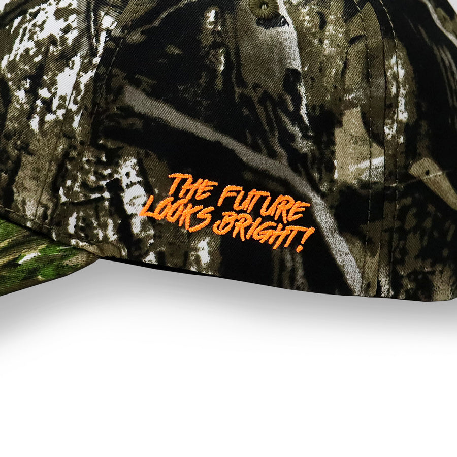 Lion Shield Back Woods Print Snapback Hat - Stylish Adjustable Baseball Cap for Outdoor Adventures, Hiking, and Casual Wear