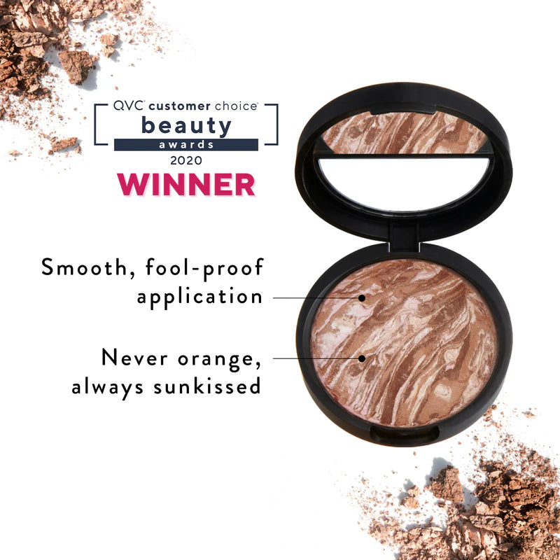 Laura Geller Baked Bronze-n-Brighten All-in-One Face Palette - Bronzer, Highlighter & Blush for a Sun-Kissed Glow | Perfect for Everyday Makeup & Special Occasions