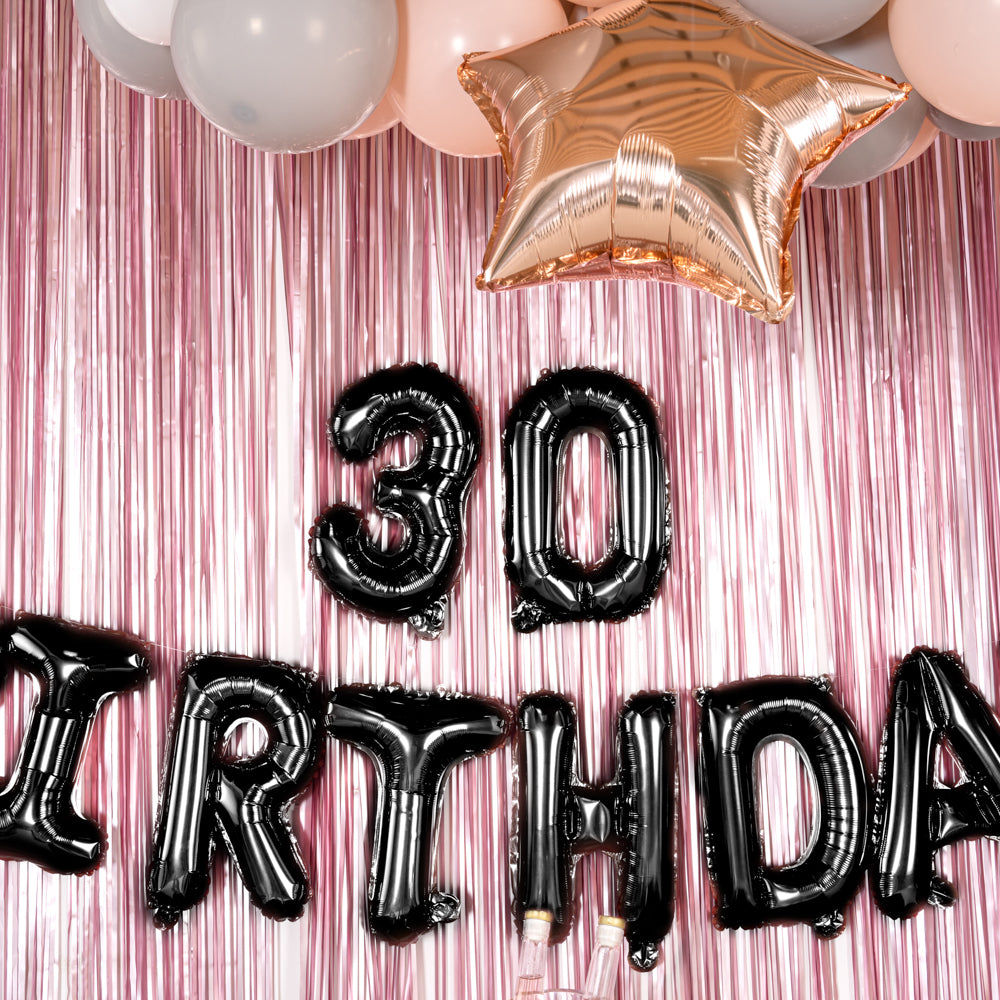 Balloonify Black Mylar Number 3 Balloon - 16 Inch Large Foil Balloon for Birthday Parties, Anniversaries & Celebrations (1 Count)