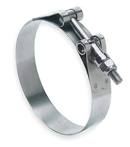 3/4 Inch Wide T-Bolt Hose Clamp - Heavy Duty Stainless Steel Clamps (Pack of 5) for Automotive, Marine & Industrial Applications