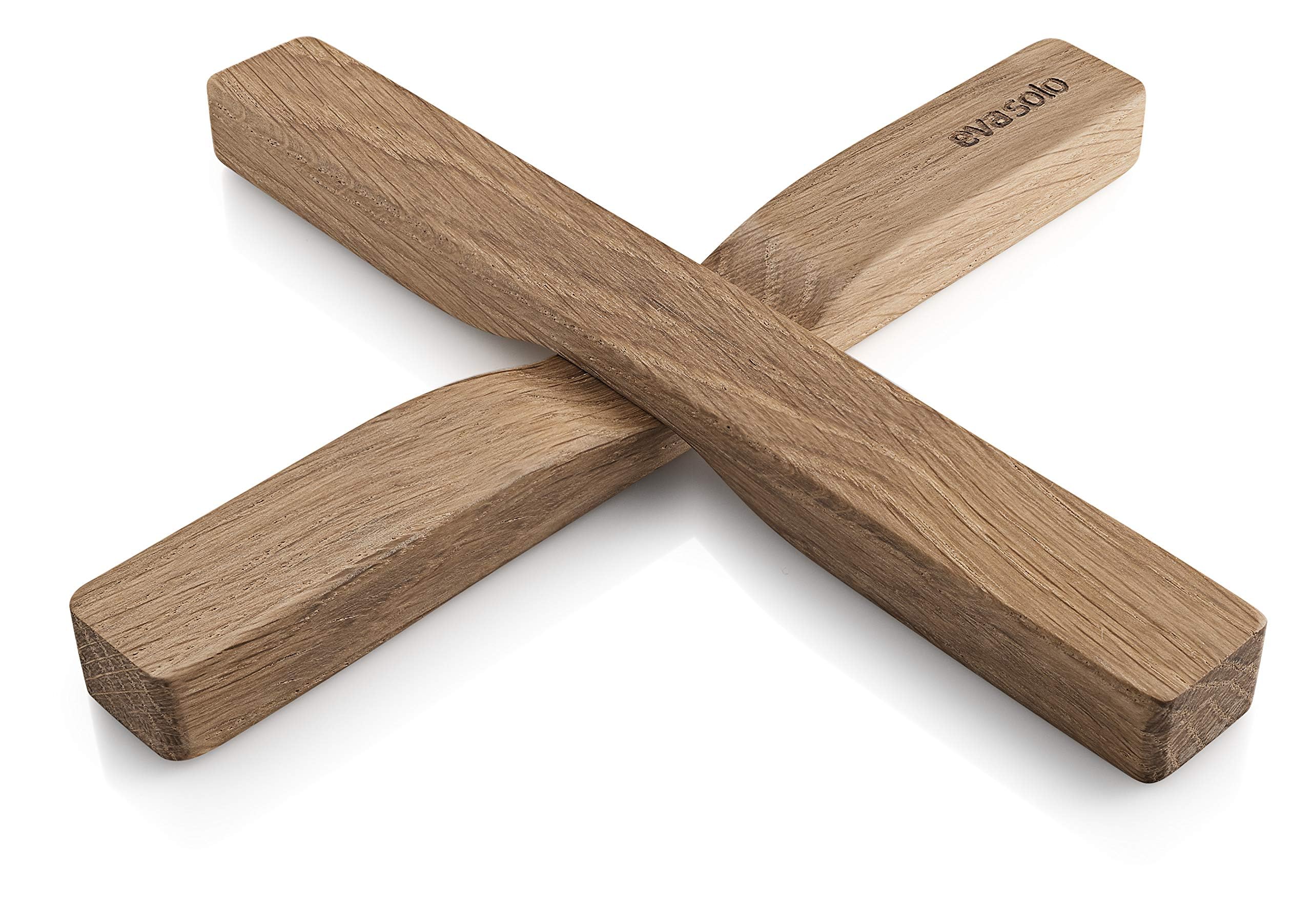 EVA SOLO 2-Pack Magnetic Trivets - Oak Wood with Built-in Magnets, Dishwasher Safe, Danish Design for Hot Pots & Pans - Perfect for Kitchen Countertops & Dining Table Protection