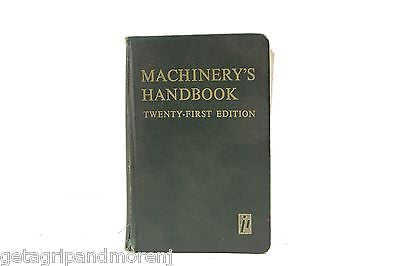 Machinery's Handbook 21st Edition - Industrial Reference Guide for Engineers & Machinists | Perfect for Mechanical Design, Manufacturing & Workshop Applications