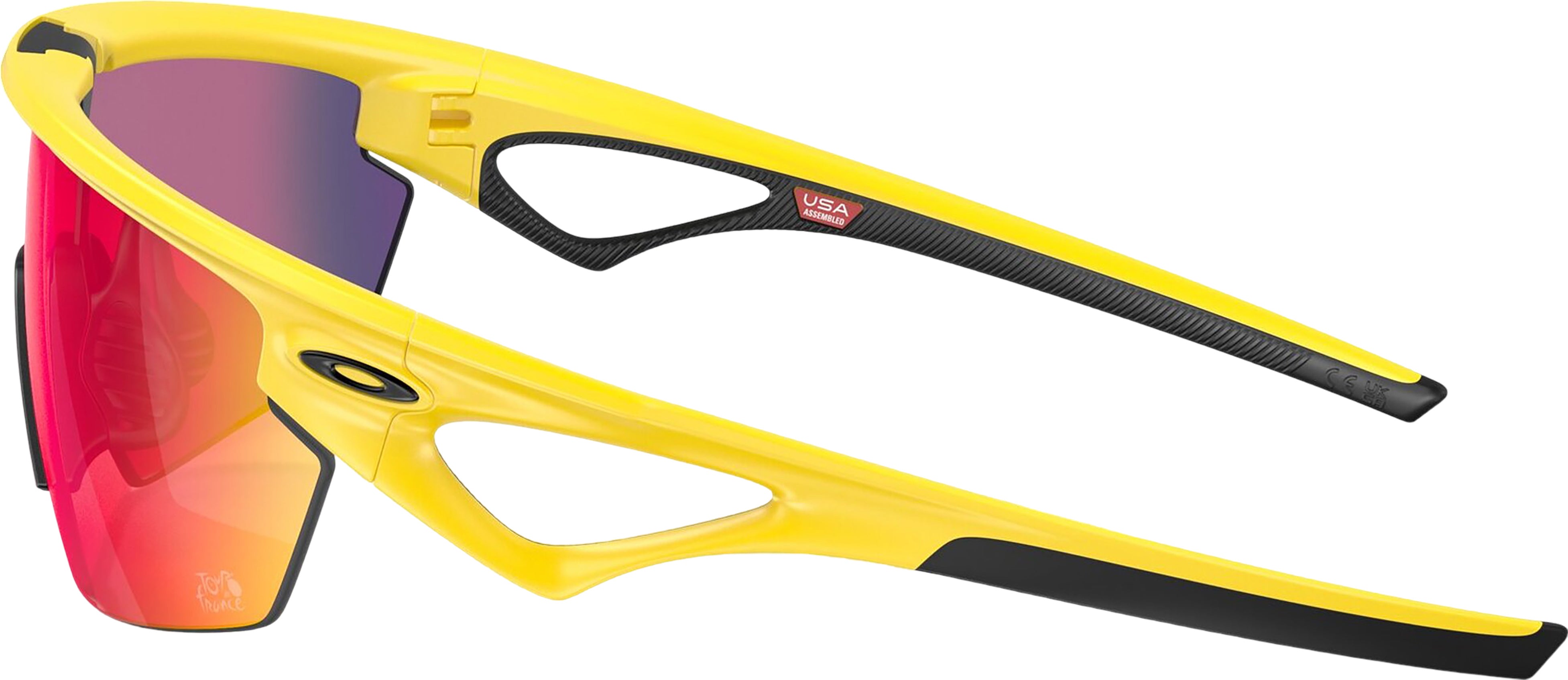 2024 Tour De France Sphaera Sunglasses - Matte Yellow Frame with Prizm Road Lens - Unisex Cycling Glasses for Road Biking & Outdoor Sports