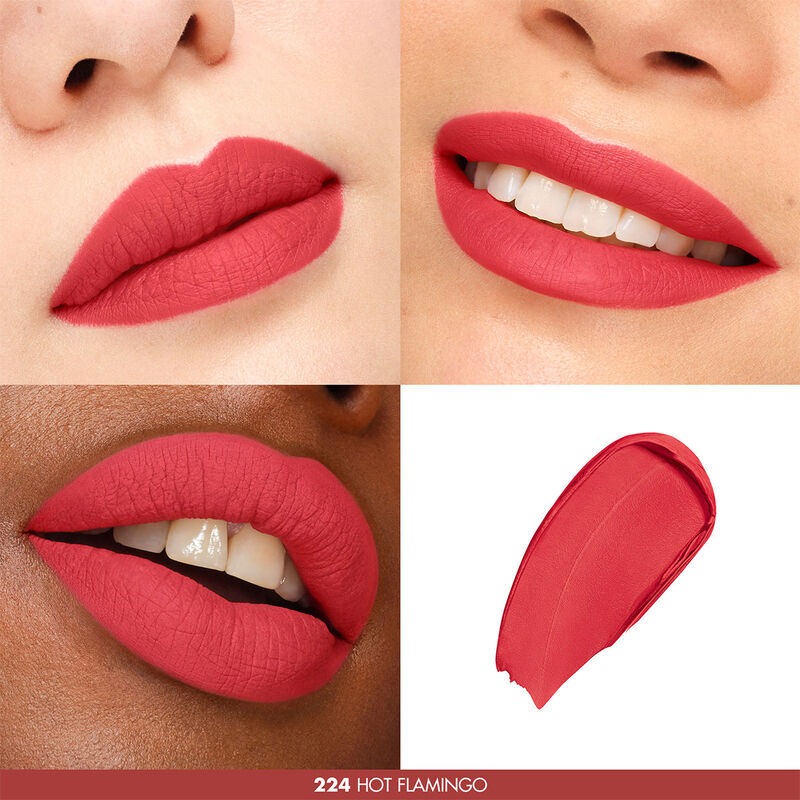 224 Hot Flamingo Rouge Artist For Ever - Long-Lasting Matte Lipstick for Women, Vegan & Cruelty-Free Makeup - Perfect for Parties, Date Nights & Special Occasions