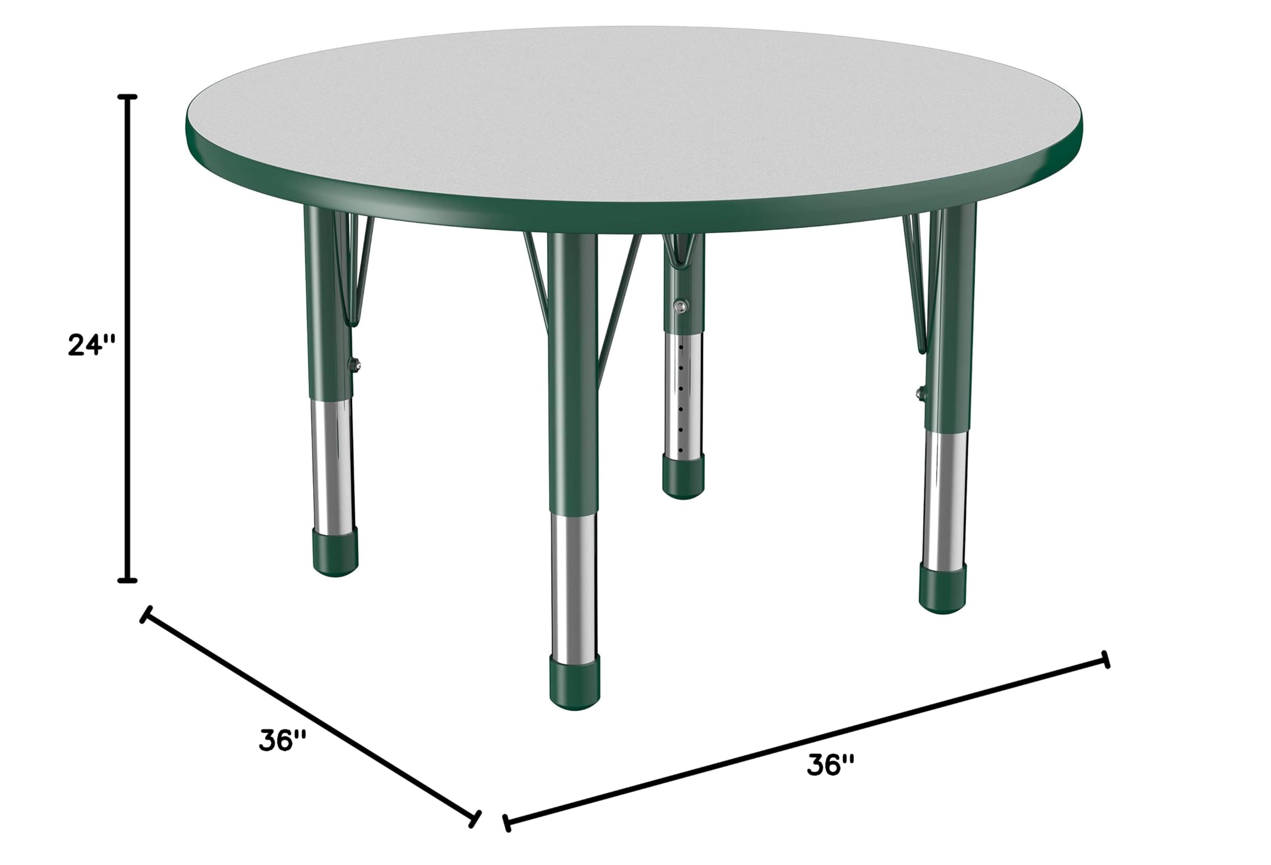 Adjustable Height Kids Activity Table 36