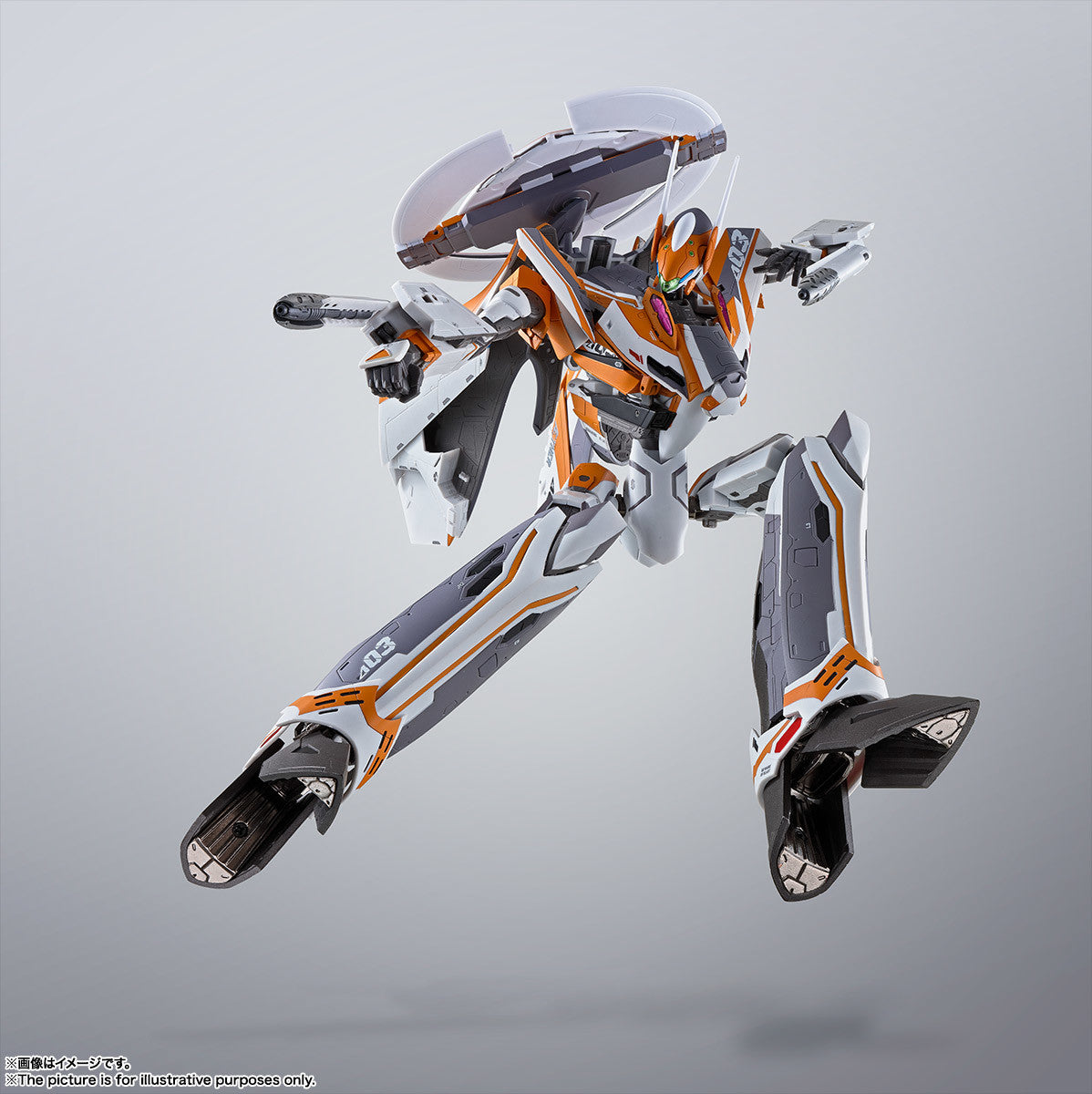 Bandai DX Chogokin Macross Delta VF-31E Siegfried Super Dimension Fortress Action Figure - Collectible Anime Model for Display & Play