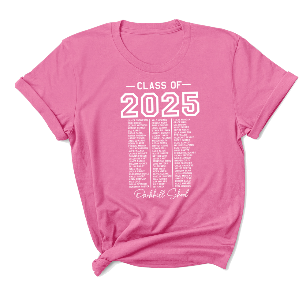 Class Of 2025 Graduation T-Shirt - Comfortable Cotton Senior Year Shirt for High School & College Graduates - Perfect for Graduation Parties, Senior Photos & Alumni Events