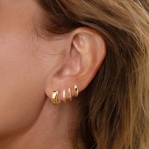 4pc cz hoop-gd