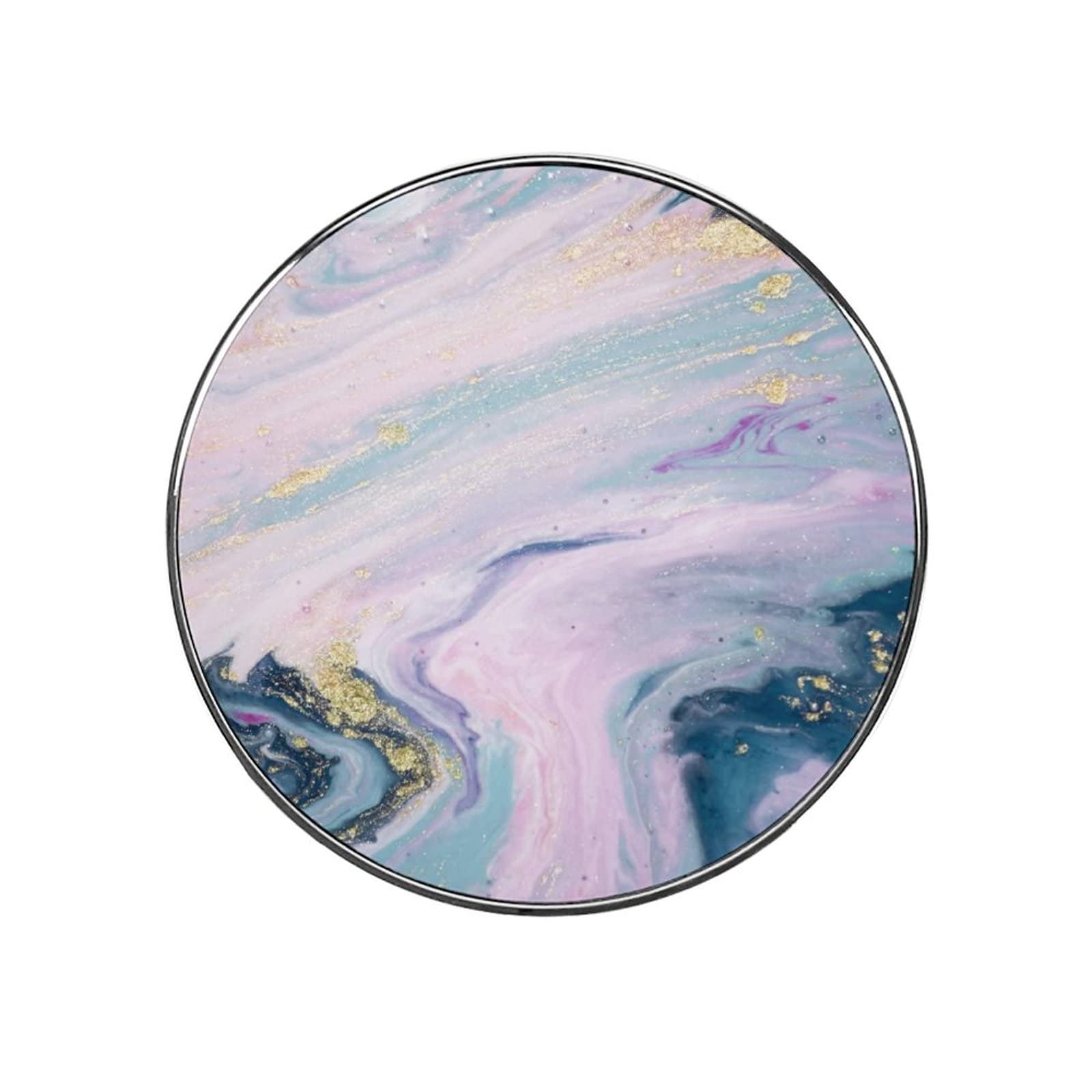 Pink and Blue Marble Fridge Magnets - Decorative Kitchen Magnets for Refrigerators, Whiteboards, Office & Home Organization - Perfect for Notes, Photos, and Memos