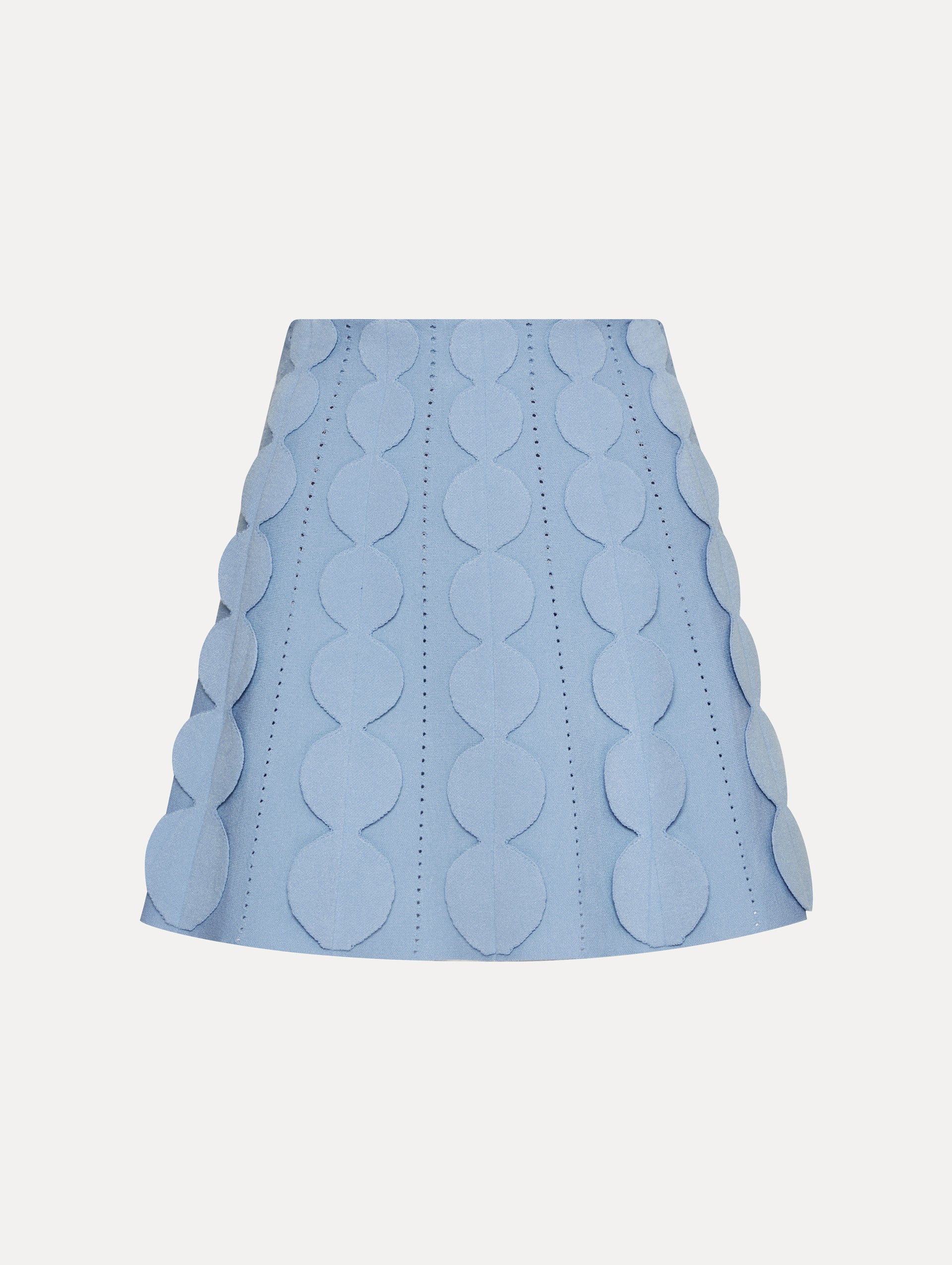 Geometric Circle Knit Skirt for Women - Trendy High Waist Stretchy Midi Skirt - Perfect for Casual Outfits, Office Wear & Date Nights