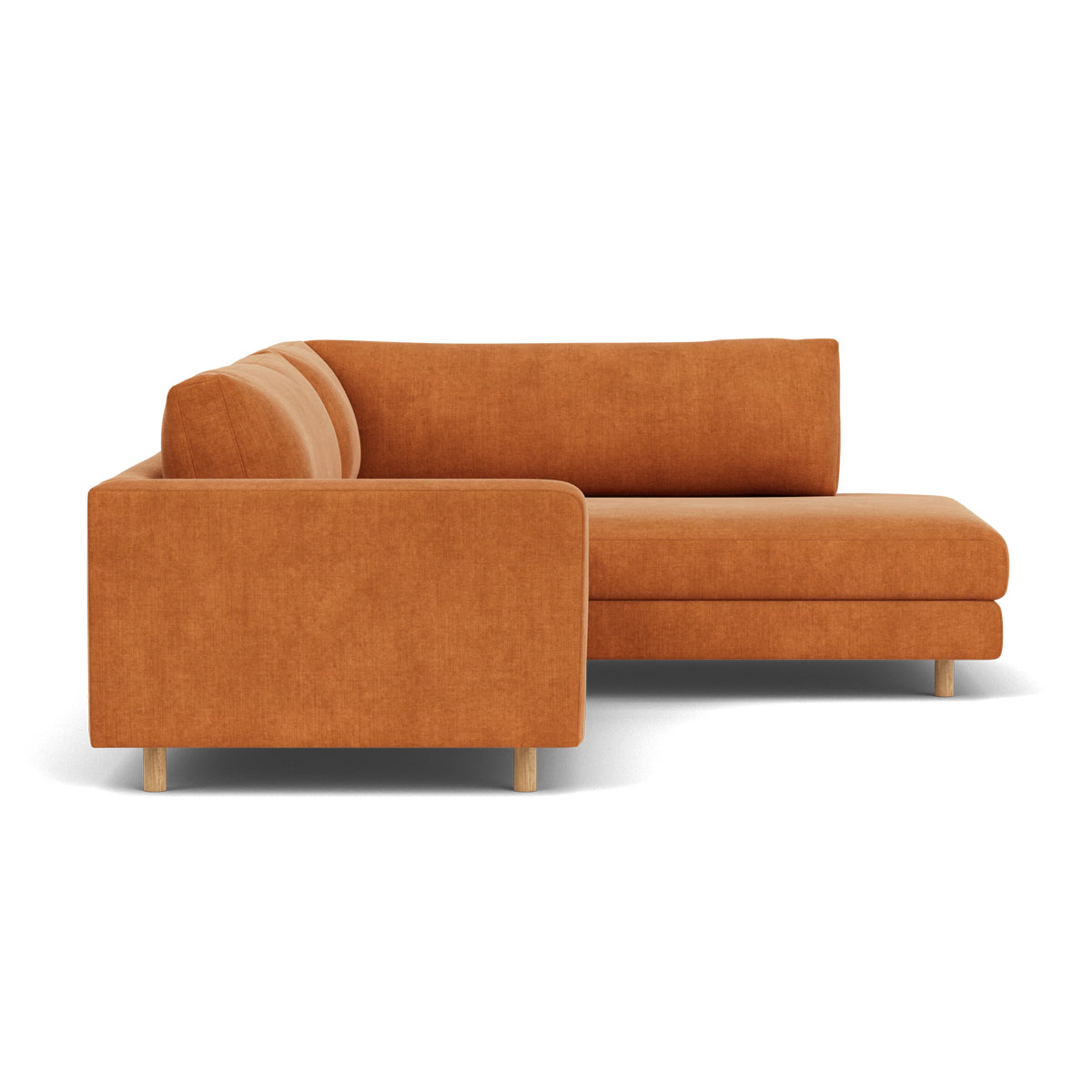 Douglas Fabric Right Corner Sofa - Modern L-Shaped Sectional Couch for Living Room, Small Spaces & Apartments | Comfortable Upholstered Furniture for Family Gatherings & Movie Nights