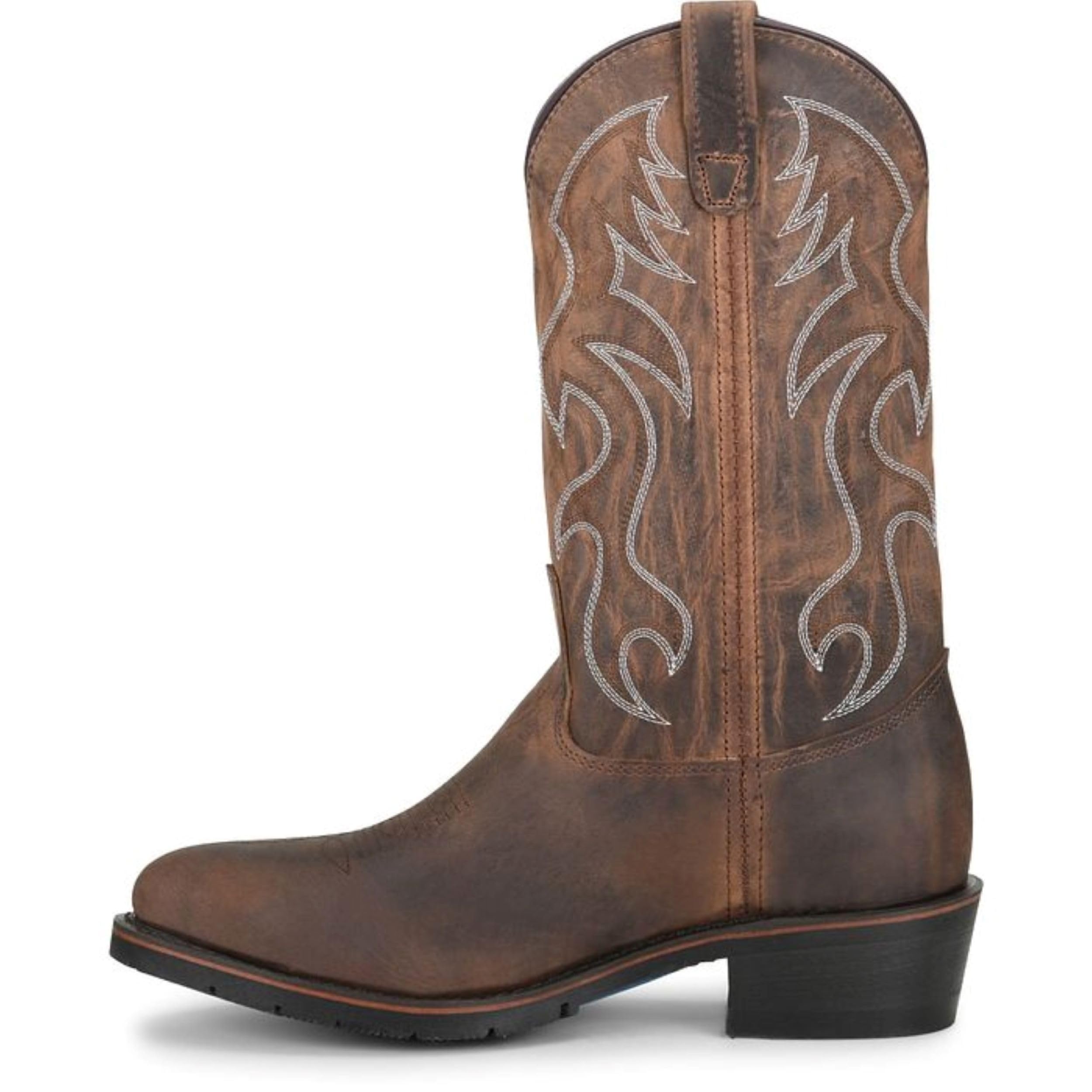 Double-H Robert Steel Toe Work Boots for Men - Premium Leather Lining with PermaFresh Cushioned Insole, Oil-Resistant AG7 Heel Outsole - Made in USA - Durable Safety Boots for Construction, Warehouse & Industrial Work
