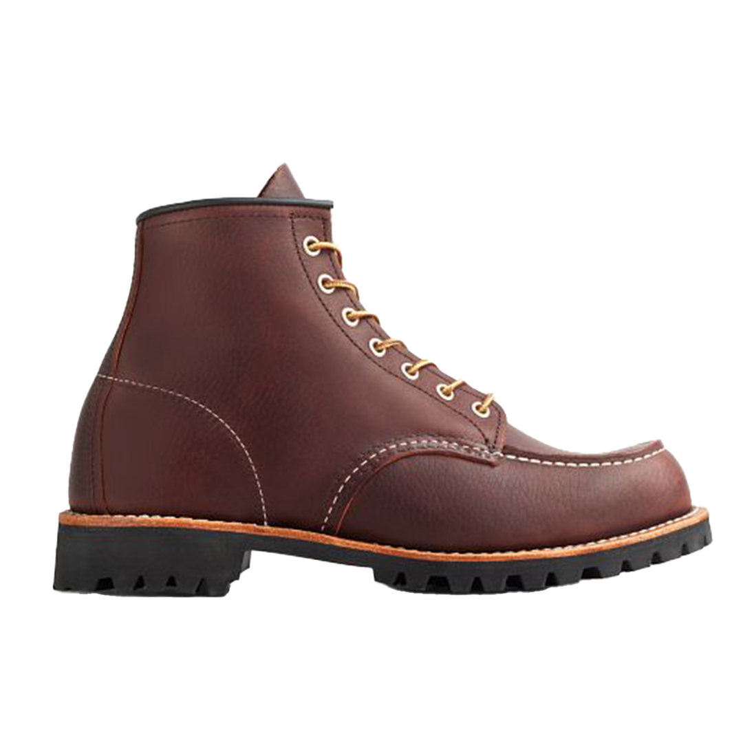 **Red Wing Roughneck 8146 Men's 6-Inch Brown Leather Work Boots - Durable & Comfortable for Construction, Hiking & Outdoor Work**