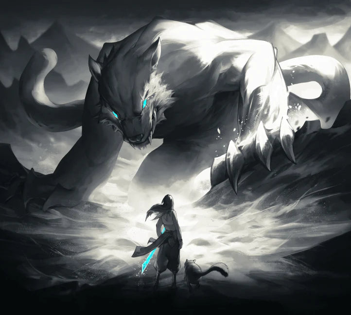 The Beast by Tekkusai - Premium Glass Gaming Mousepad for PC & Laptop - Smooth Glide Surface for Esports & Office Work - Pre-Order Now
