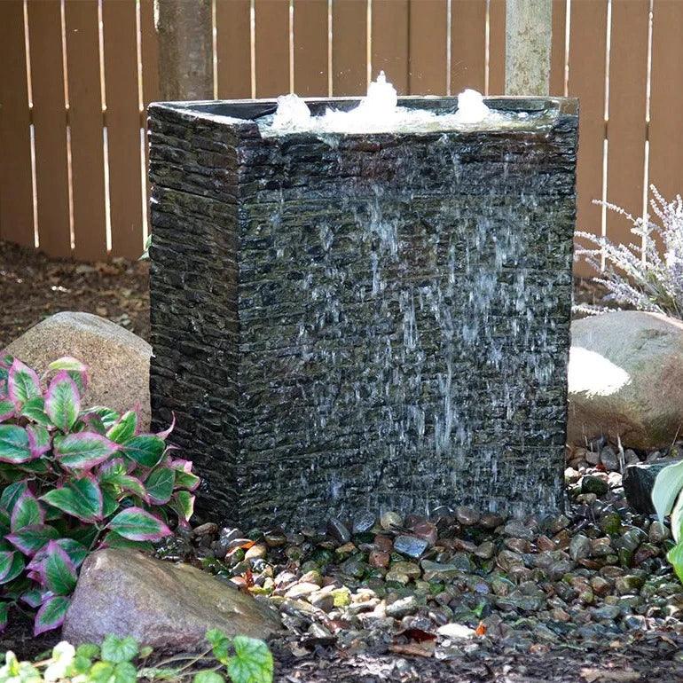 Stacked Slate Spillway Wall Fountain Kit 32