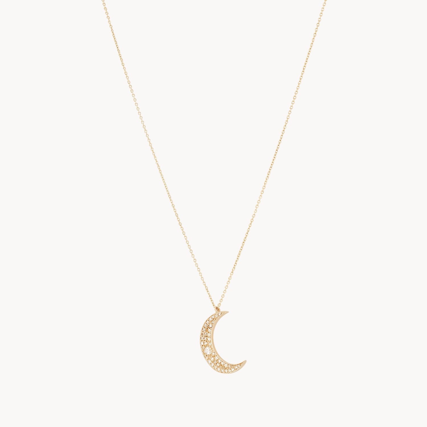 Elegant Moonlight Crescent Diamond Necklace for Women - Perfect for Evening Parties, Weddings & Special Occasions