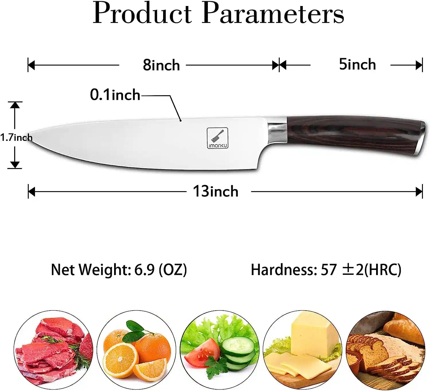 Nonstick Frying Pan 10 Inch with Kitchen Knife Set - Premium Non-Stick Cookware for Healthy Cooking | Perfect for Sautéing, Frying & Home Chef Meal Prep