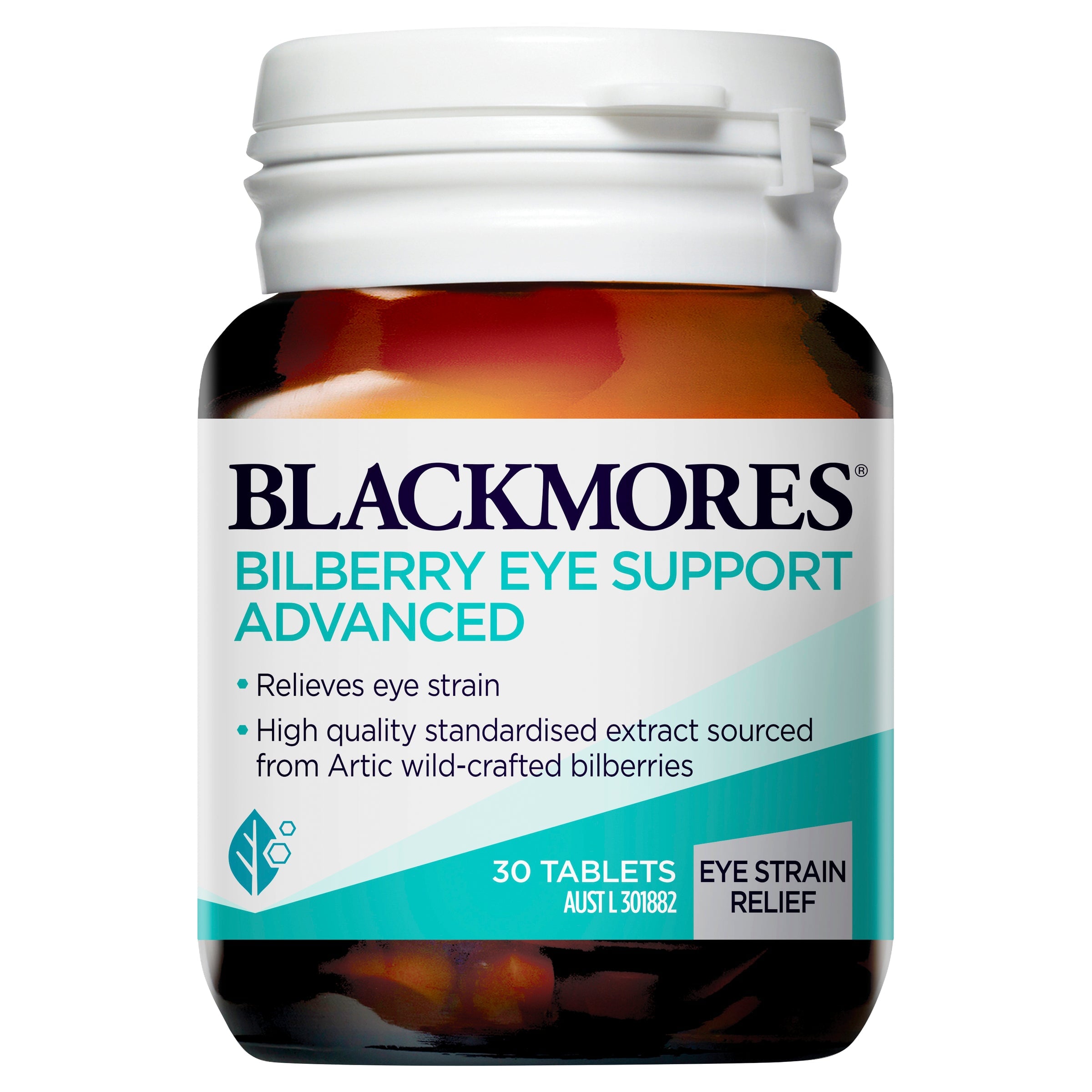 Blackmores Bilberry Eye Support Advanced - Premium Eye Health Supplement with Antioxidants for Vision Support & Eye Strain Relief - Ideal for Computer Users, Gamers & Night Drivers