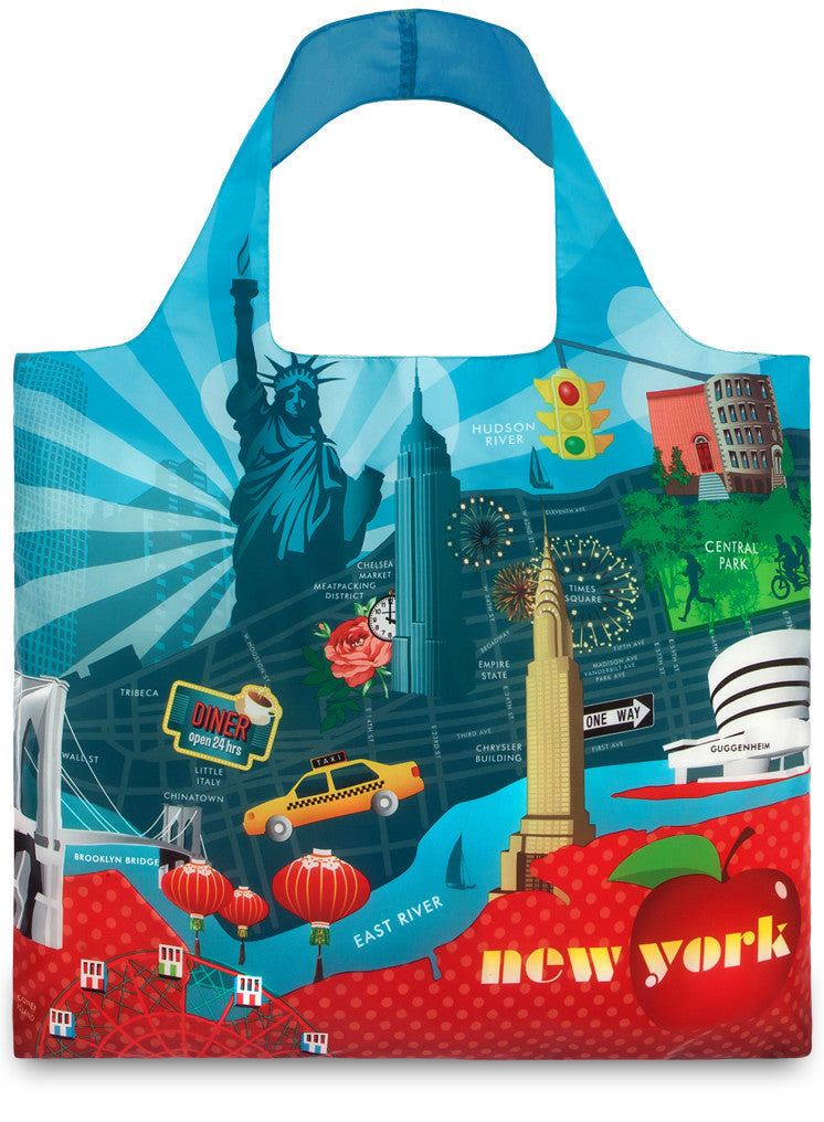 LOQI URBAN Collection Tote Bag - Stylish & Durable Reusable Shopping Bag for Groceries, Travel & Everyday Use