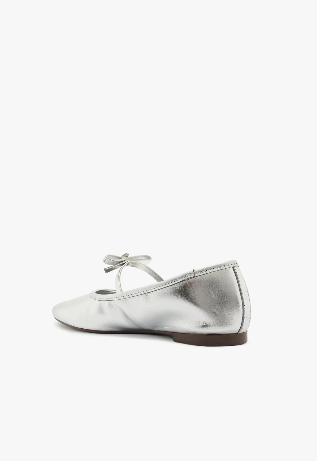Nancy Women's Metallic Leather Ballet Flats - Comfortable & Stylish for Work, Casual Outings & Special Occasions