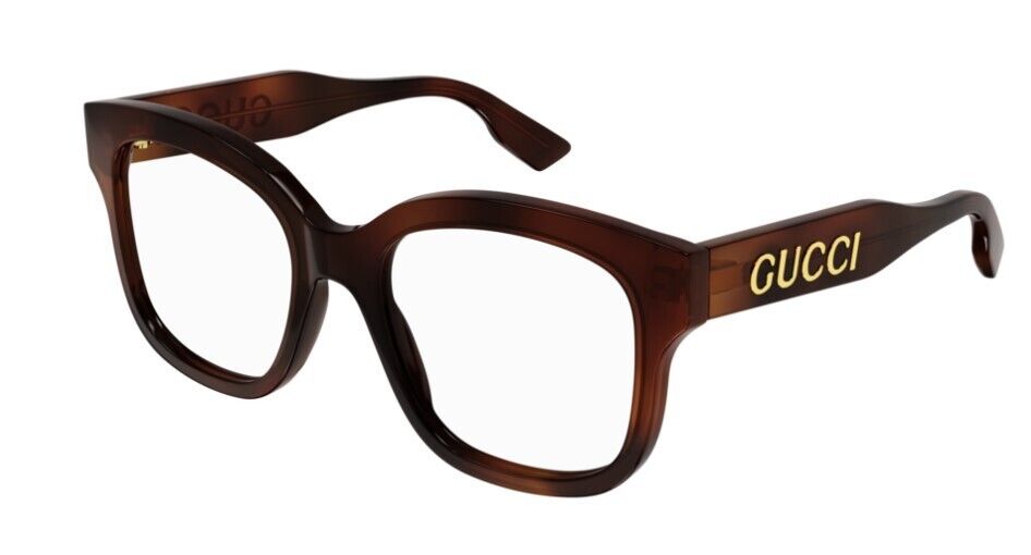 Gucci GG1155O 002 Havana Cat Eye Women's Eyeglasses - Stylish Designer Glasses for Women, Fashionable Cat-Eye Frames with UV Protection (Perfect for Work, Dating & Everyday Wear)