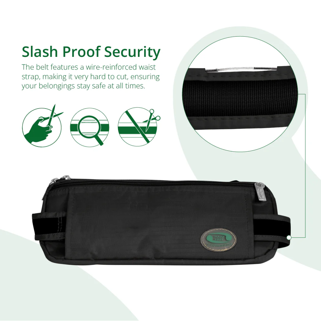 Hajj Umrah Medium Belt - Islamic Prayer Waist Pouch for Hajj Pilgrimage & Umrah Travel - Perfect for Carrying Essentials During Religious Journeys