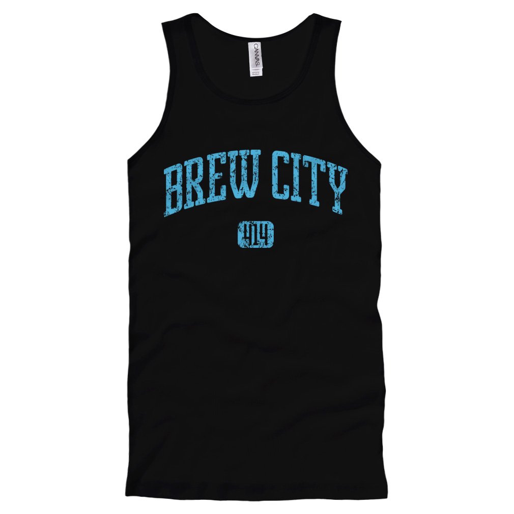 Smash Transit Men's Brew City 414 Milwaukee Tank Top - Comfortable Sleeveless Shirt for Summer, Gym & Casual Wear