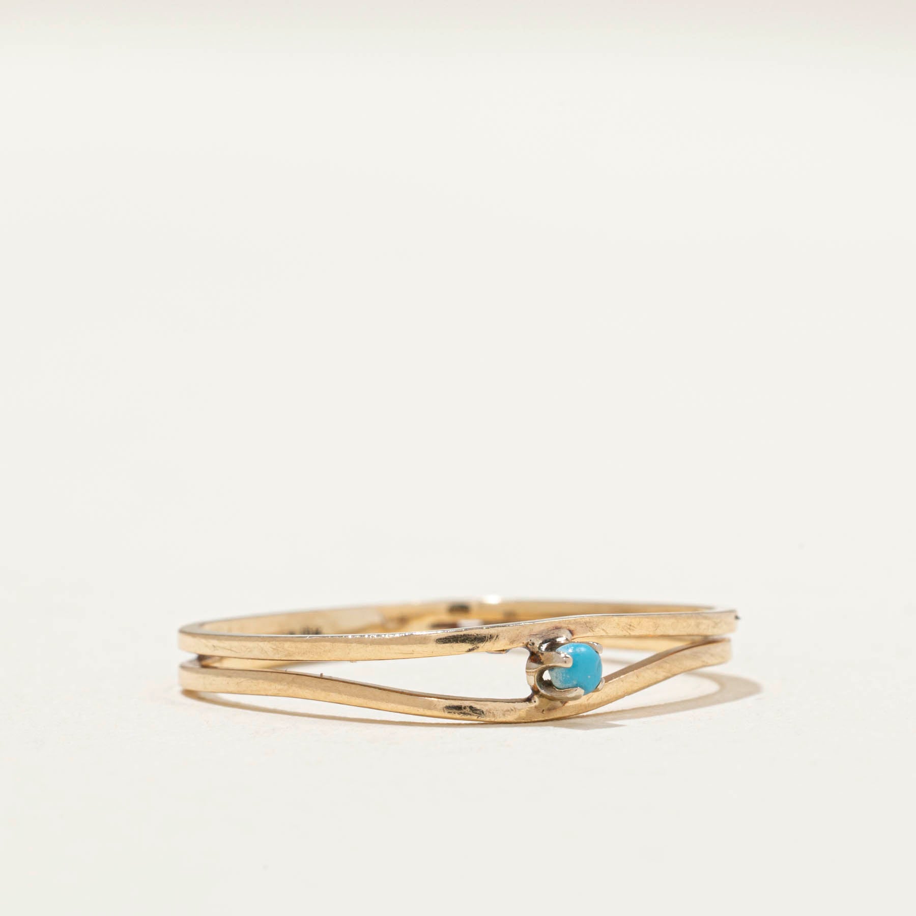 0.02ct Natural Turquoise Single Stone Ring - Size 6.75 - Handmade Sterling Silver Jewelry for Women - Perfect for Boho Chic & Everyday Wear