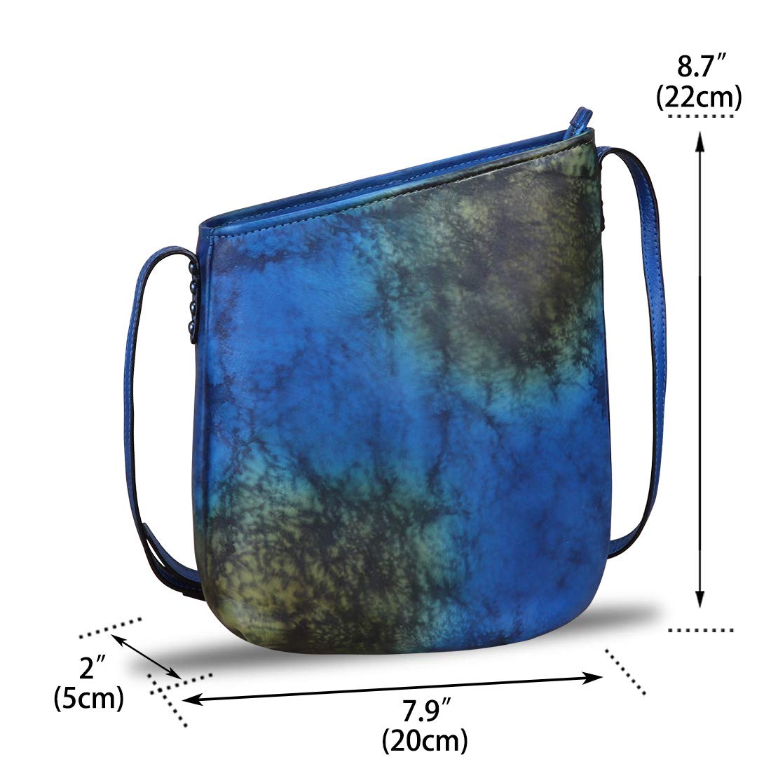 Genuine Leather Crossbody Bags for Women - Handmade Retro Satchel Purse Small Designer Shoulder Bag | Perfect for Work, Travel & Everyday Use
