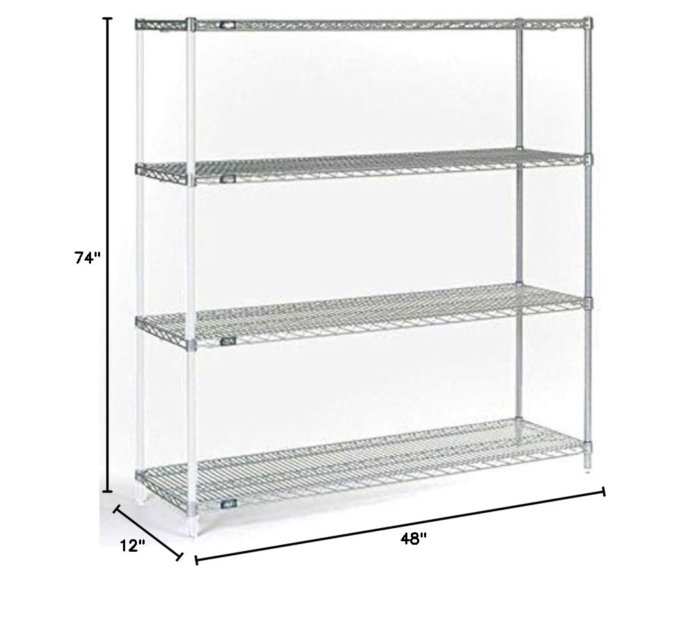 Nexel Chrome Wire Shelving Add-On - 48